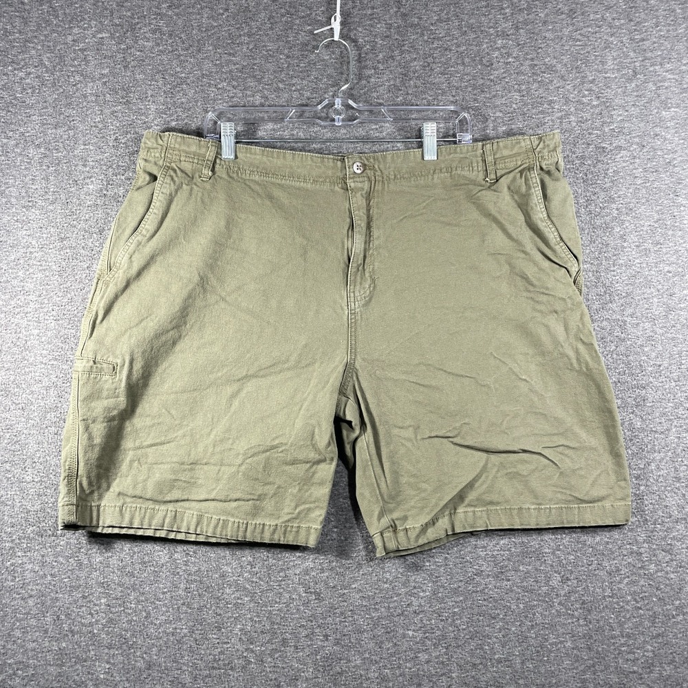 Kahala Shorts Mens 44 Green Cotton Chino Hawaiian Casual Beach Flat Front